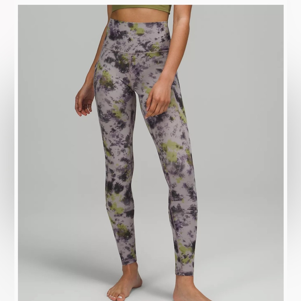 Lululemon Align High-rise Tights Size 20 Inseam 28” in Tie Dye Mauve NWT